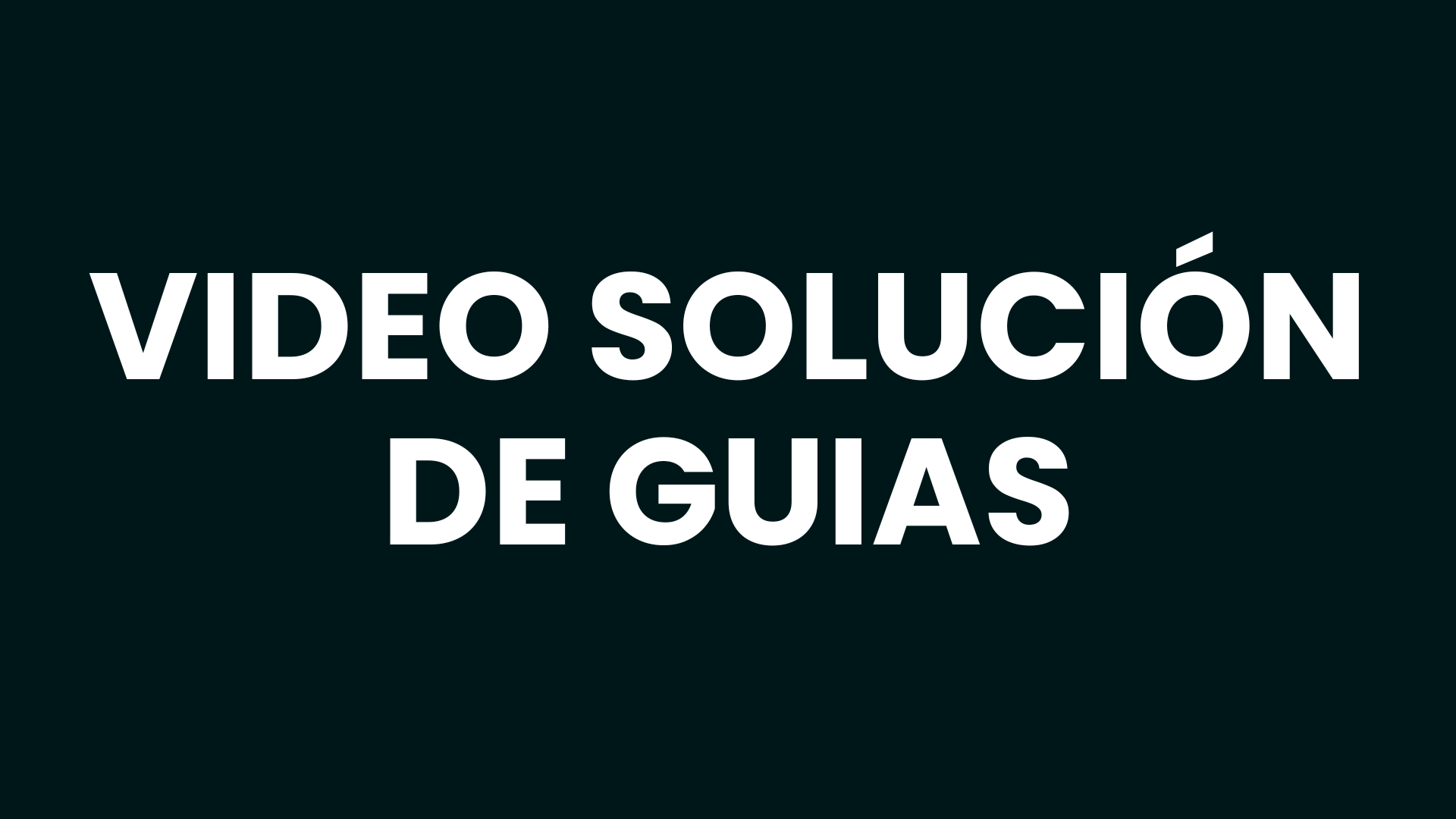 Video Solucionario